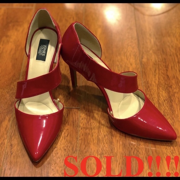Jones New York Shoes - Jones New York Glossy Red Heels